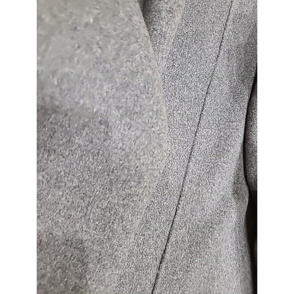 Soia & Kyo LRG.Samia gray wool-blend belted wrap Reversible/double Face coat - Picture 10 of 16